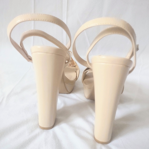 Taupe Platform Heel - Picture 4 of 4